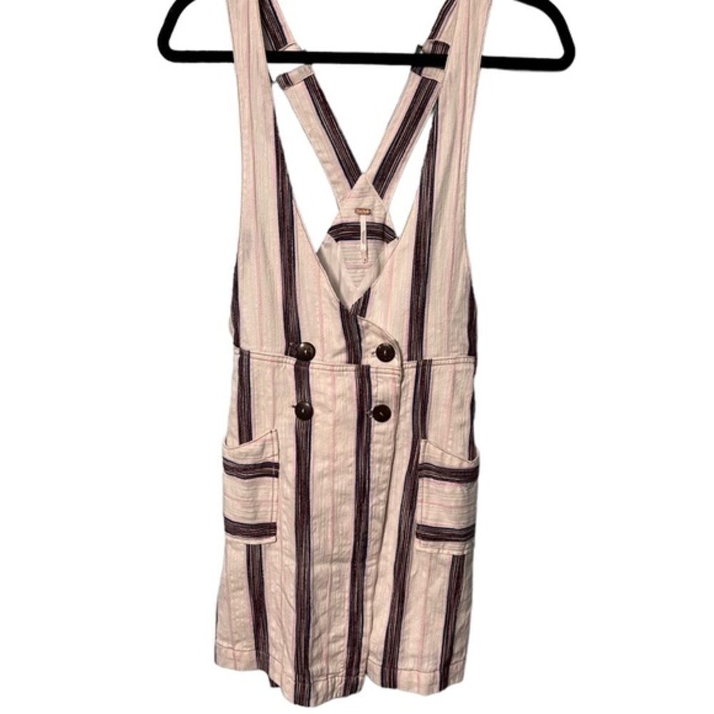 Free People overall Striped mini skirts Size 4